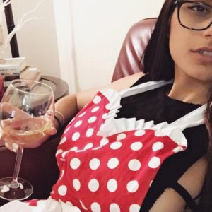 Mia Khalifa naughty wine nipple